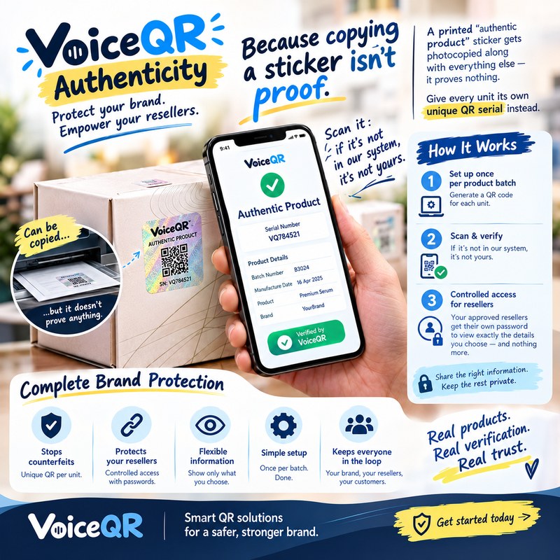 VoiceQR Authenticity